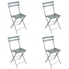 Fermob Bistro Folding Metal Chair Set of 4