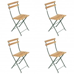 Fermob Bistro Folding Chair Natural/Naturel (Set of 4)