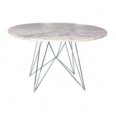 Magis XZ3 Round Table - Carrara Marble Top