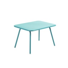 Fermob Luxembourg Kid steel Table (56x76cm) - Lagoon blue