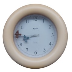 Alessi Michael Graves ivory Kitchen wall clock, ex display