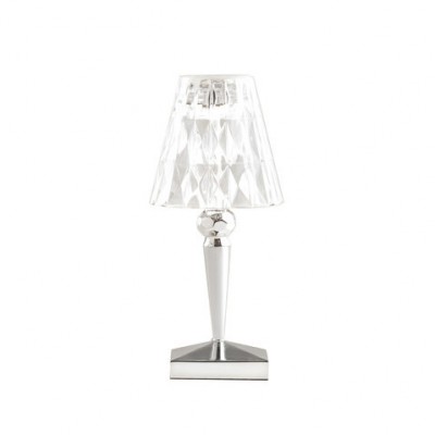 Kartell BATTERY Table Lamp metallic rechargeable - By Ferruccio Laviani