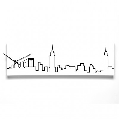 Progetti New York Skyline Wall Clock - FREE Shipping