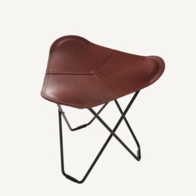 Cuero Leather Stool - Flying Goose | 8 Colours, 2 Frame Options