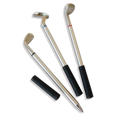 Present Time Brink Set of 3 Golf Club Ball Point Pens