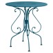 Fermob 1900 Pedestal Table (Ø67cm) - Traditional & Romantic Garden Table - Acapulco blue
