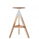 Magis Tom Bar Stool - Height Adjustable from Solid Beech Wood