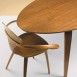 Cherner oval classic walnut table