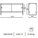 Magis Theca Long Sideboard - Low Sliding Doors (123x43x55cm)