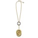 Alessi Venusia Acta necklace gold/black PVD coated steel