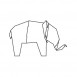 Magis My zoo cardboard Elephant figure